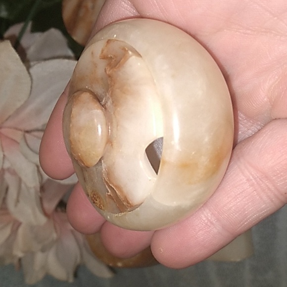 1960s Solid Marble 3 Piece Salt and Pepper Set - Picture 10 of 14